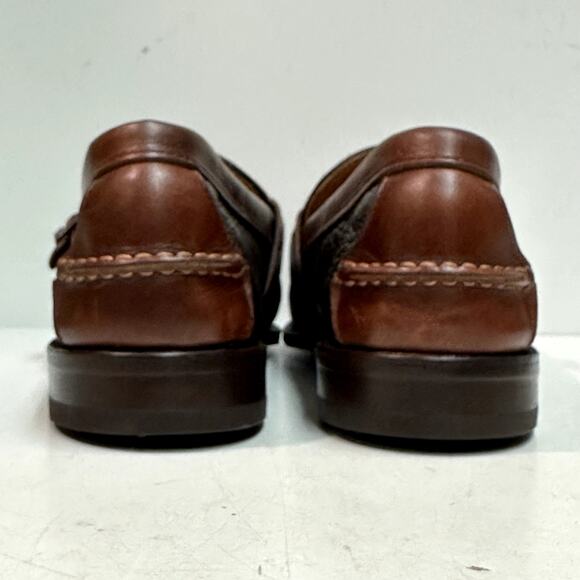NEW HEELS Rancourt & Co x HS Trask Handsewn Buckle Kiltie Loafer Moc USA 11.5 D main image 5